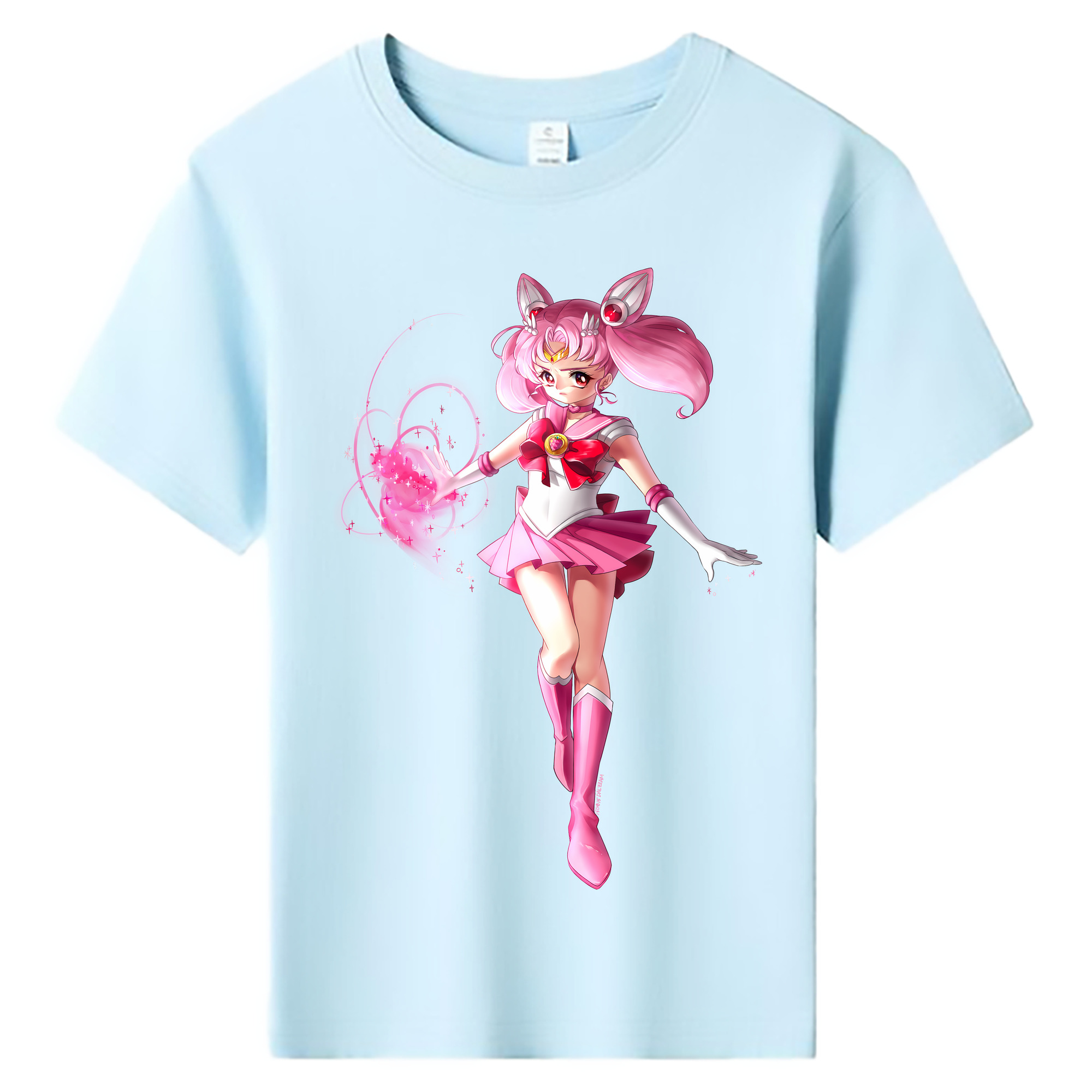 （画像用） 美少女戦士セーラームーン ちびうさ Sailor Moon Chibiusa Tsukino Usagi Small Lady Serenity 綿100％キッズTシャツ（フロントプリント）